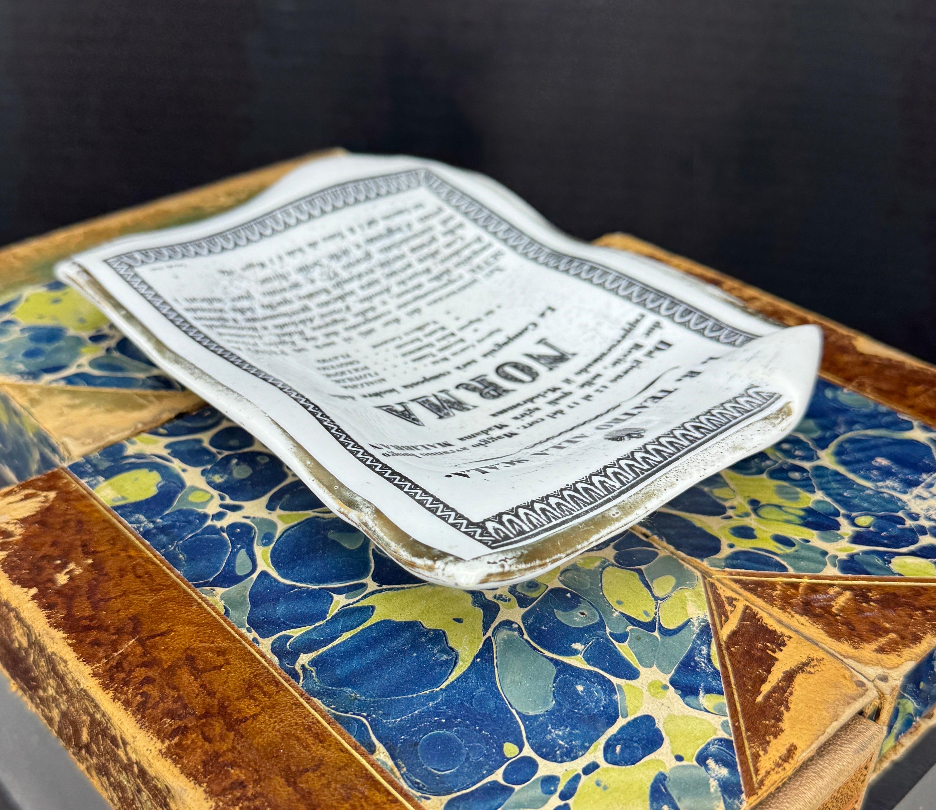 Vintage Italian Fornasetti Alla Scala Porcelain Tray 1
