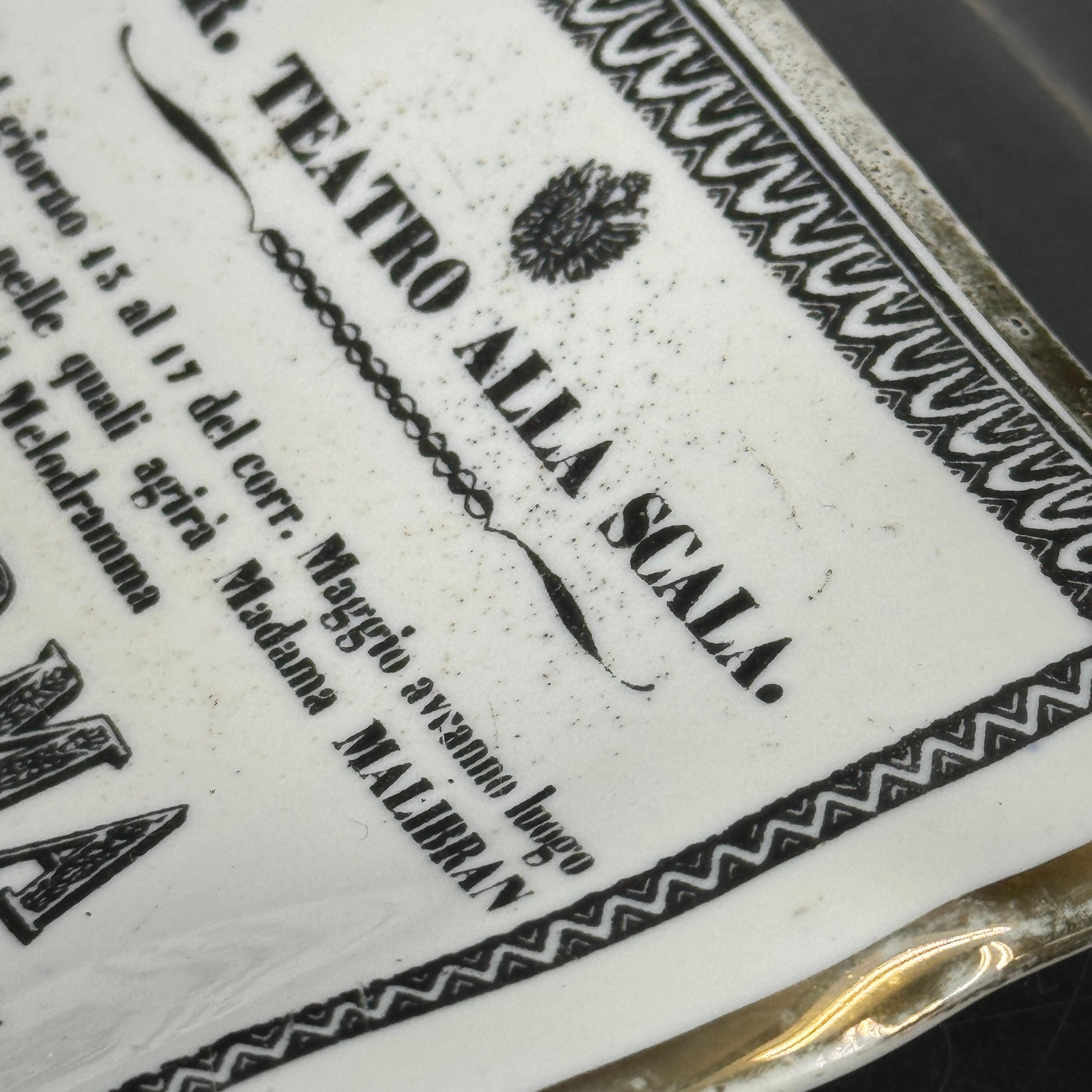Vintage Italian Fornasetti Alla Scala Porcelain Tray 3