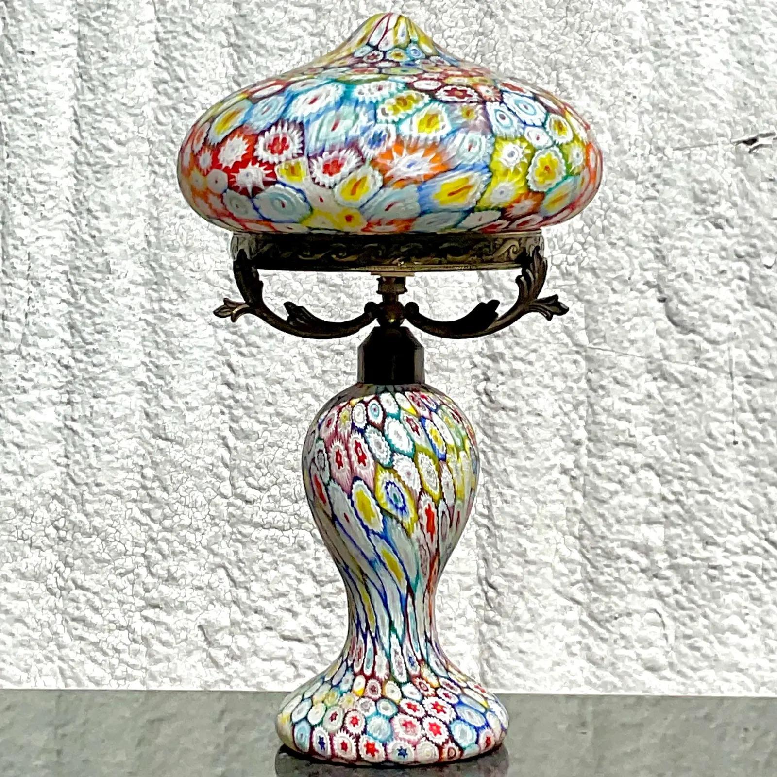 antique mushroom lamp
