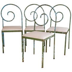 Vintage Italian Garden Chairs, Set of 4
