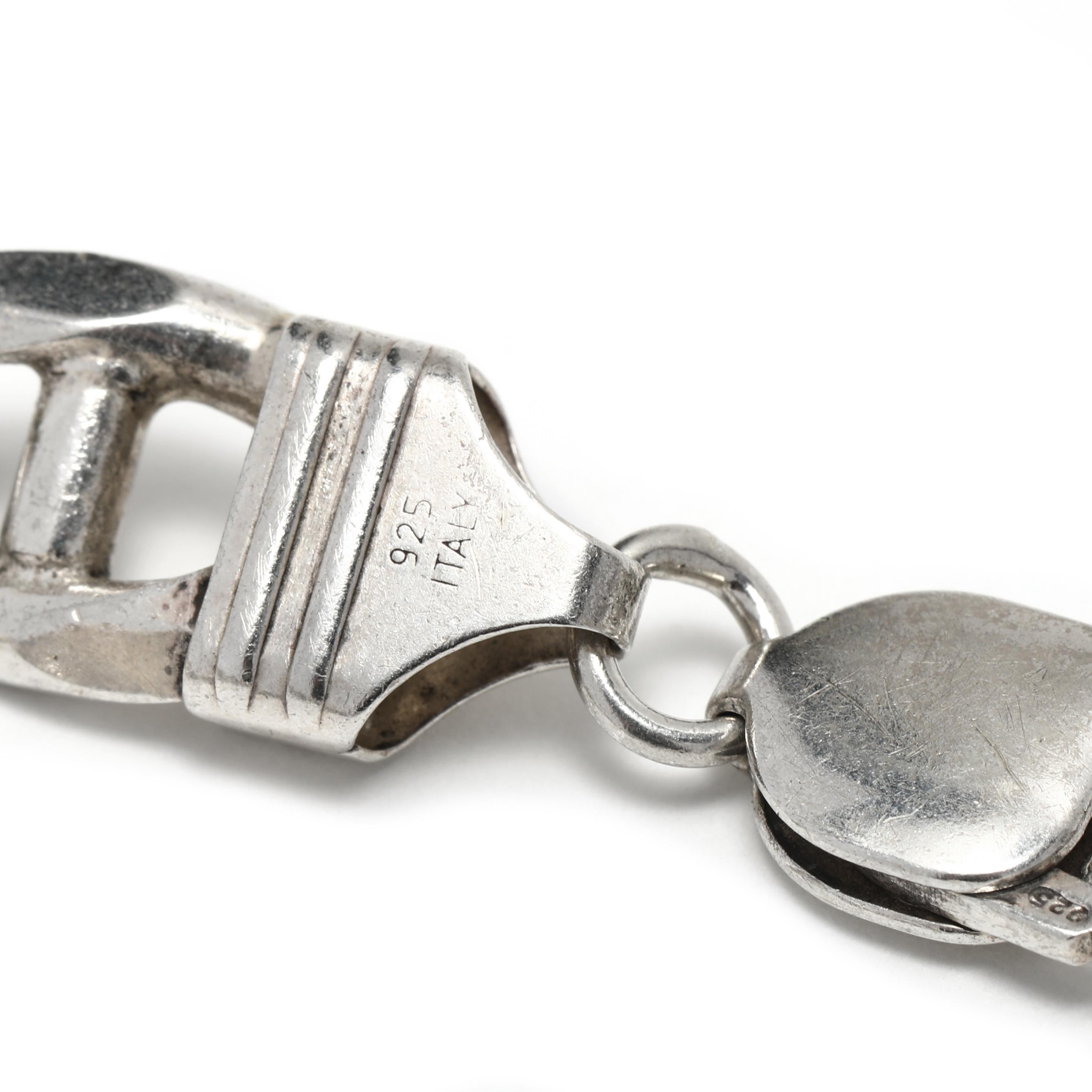 vintage italian silver bracelet