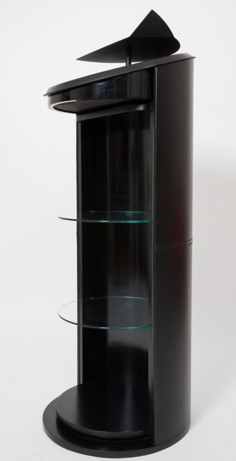 20th Century Vintage Italian Geometric Dry Bar by Giovanni Offredi for Saporiti, Italy For Sale