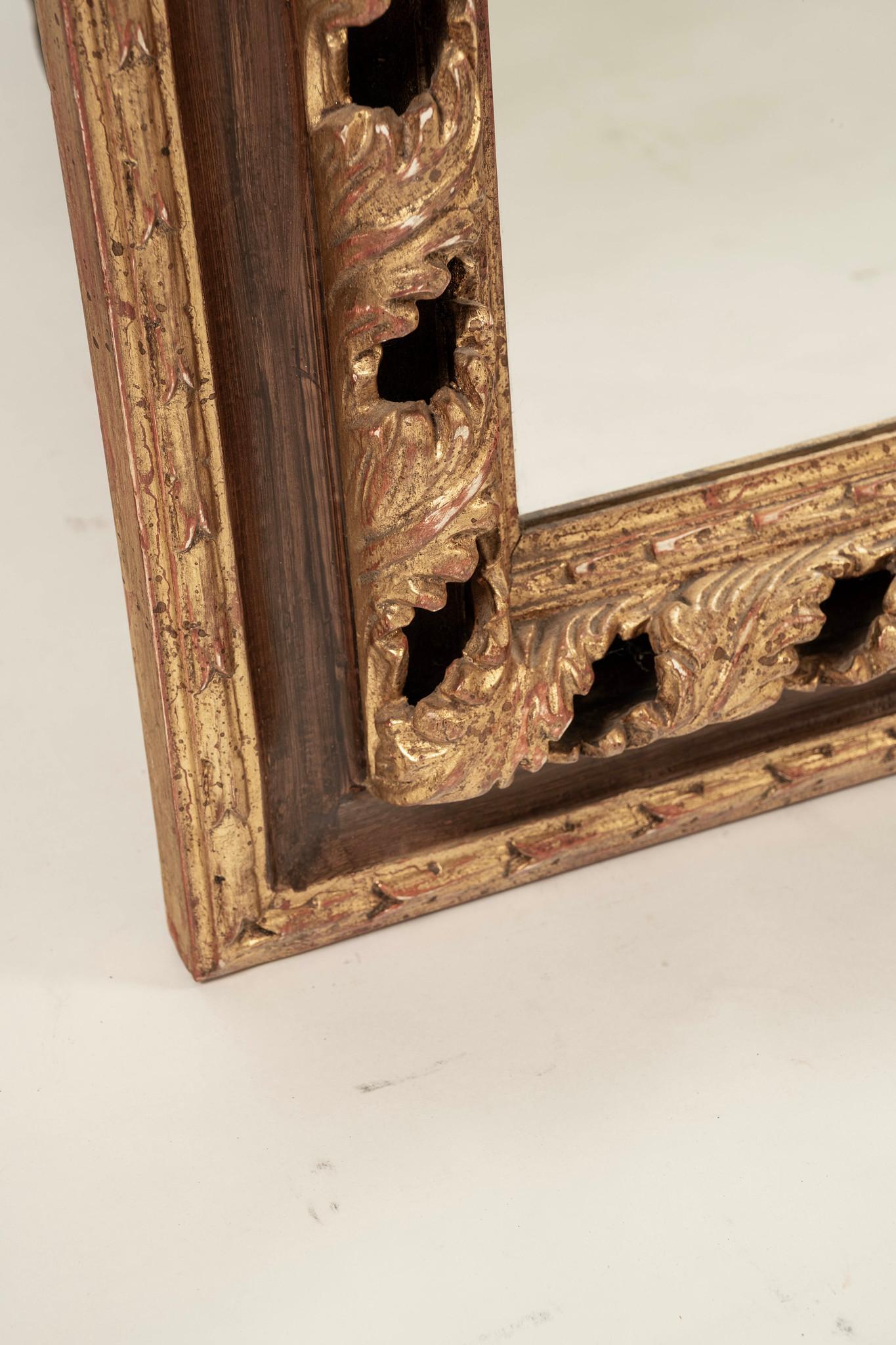 Vintage Italienisch Giltwood Spiegel im Angebot 1