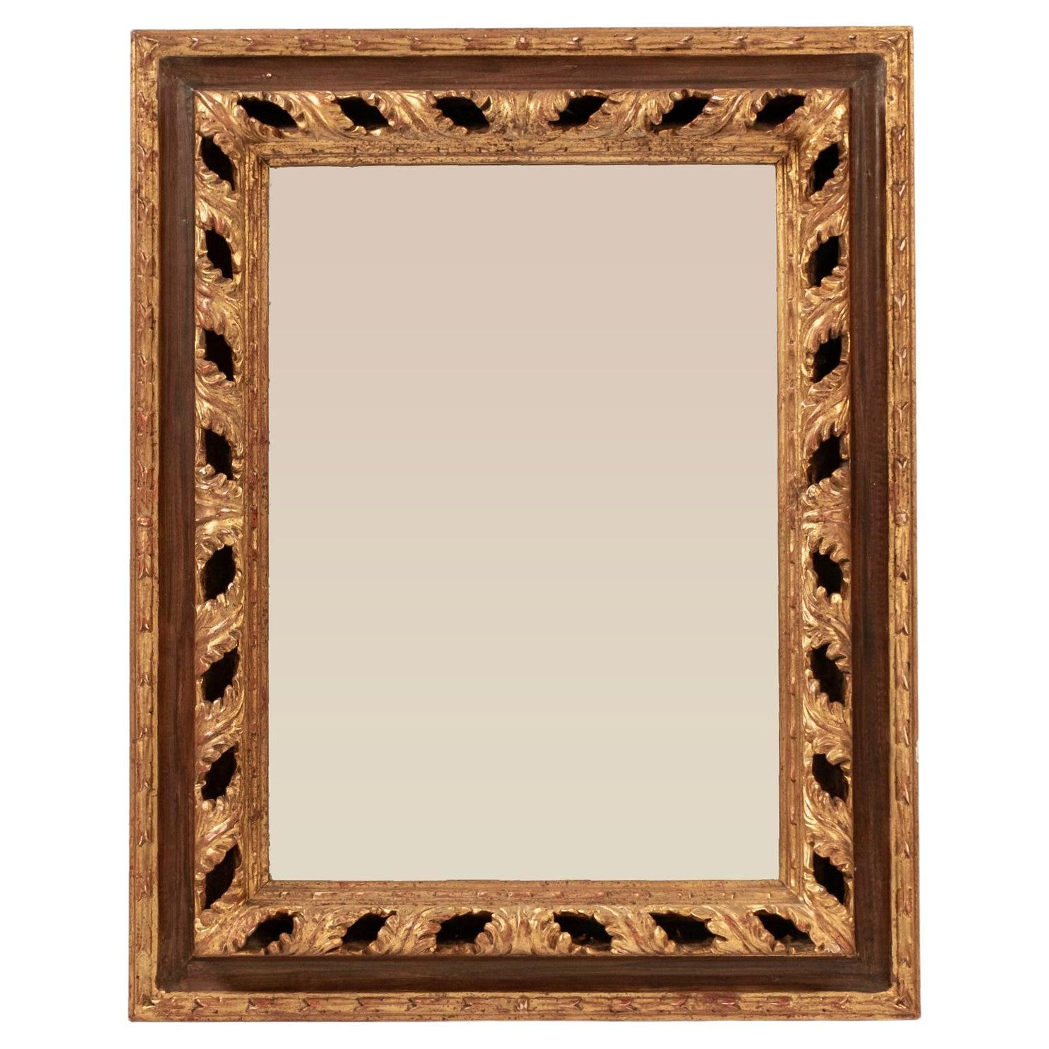 Vintage Italienisch Giltwood Spiegel im Angebot