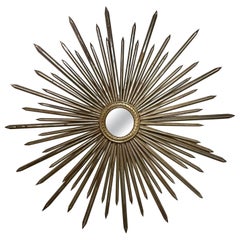 Vintage Italian Giltwood Sun-Burst Mirror Vintage Italian Giltwood Sun-Burst Mirror
