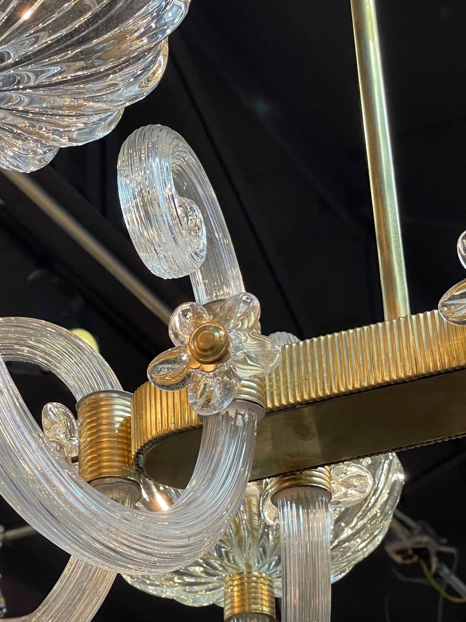vintage italian brass chandelier