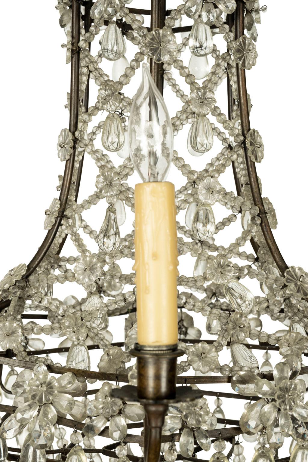 vintage italian crystal chandelier