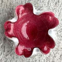 Vintage Italian Glass Bowl After Murano