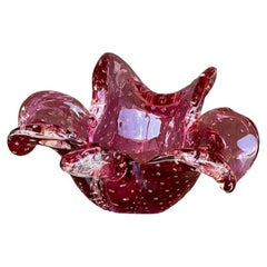 Vintage Italian Glass Bowl After Murano