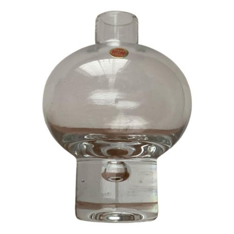 Vaso a bolle d'aria in vetro italiano vintage, 1970