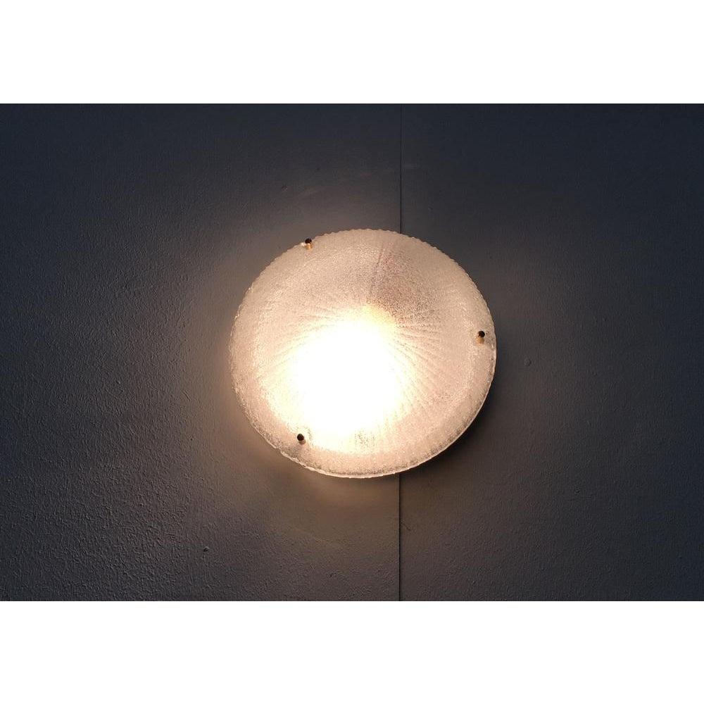 Vintage Italian Glass Ceiling Lamp from Lucitalia, 1970 en vente 6
