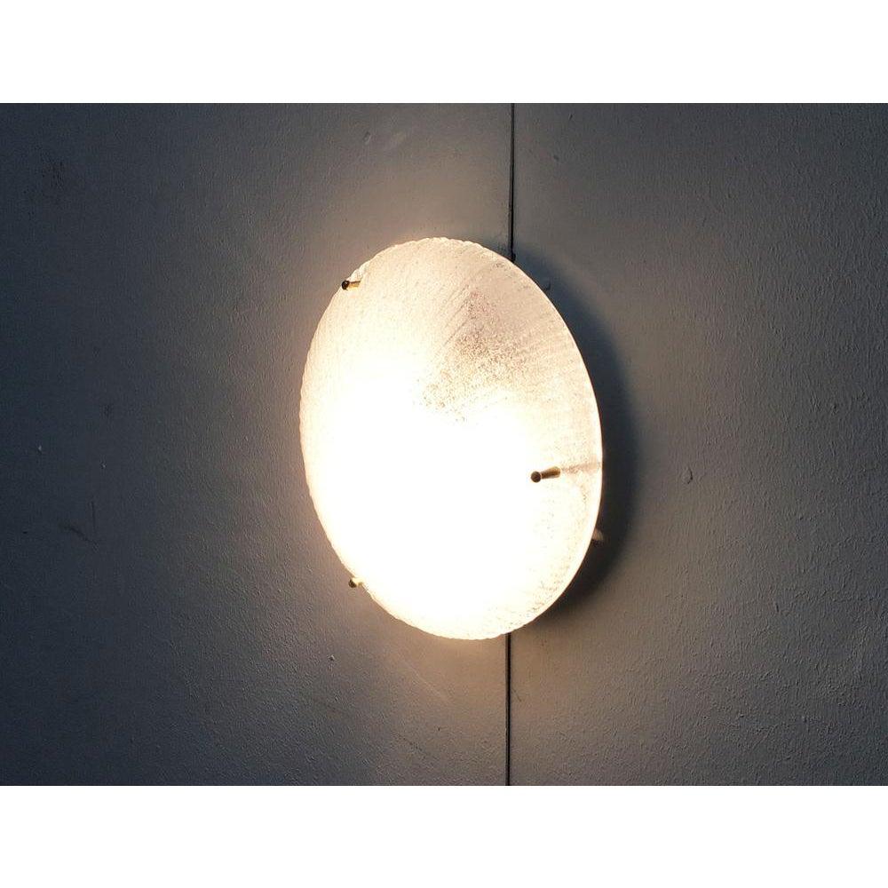 Vintage Italian Glass Ceiling Lamp from Lucitalia, 1970 en vente 3