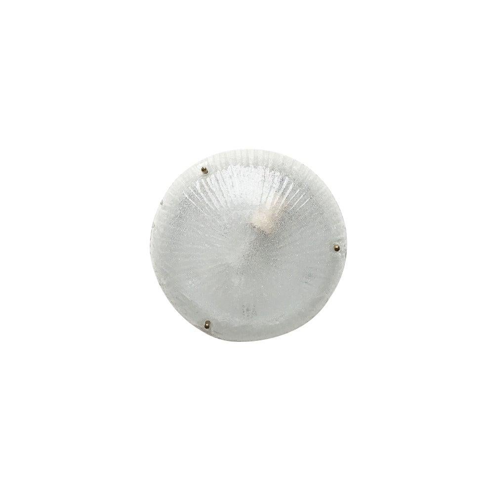 Vintage Italian Glass Ceiling Lamp di Lucitalia, anni '70