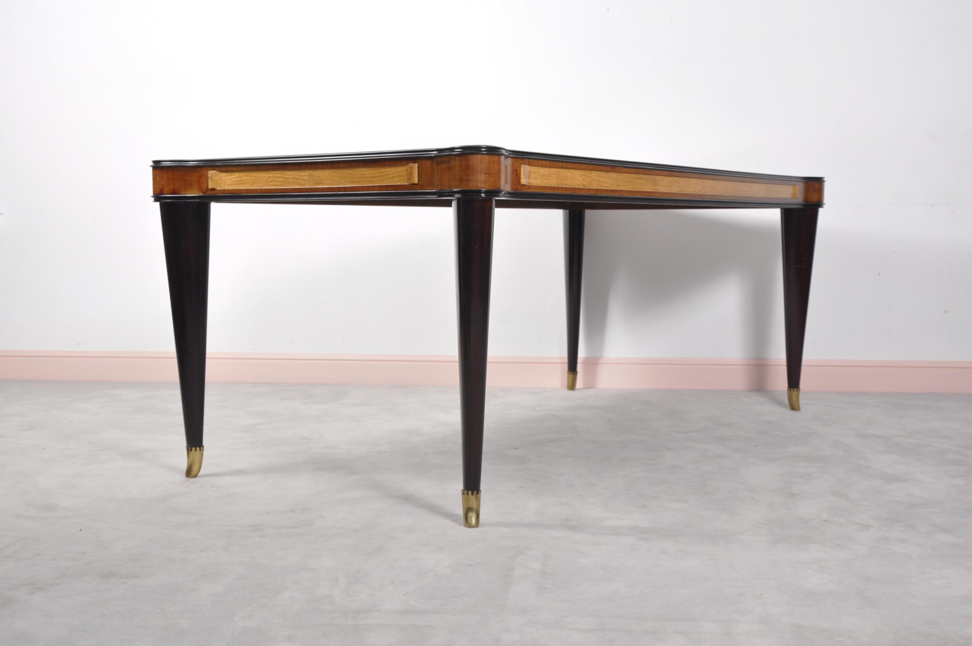 Mid-Century Modern Vintage Italian Glass Dining Table by Paolo Buffa For Sale