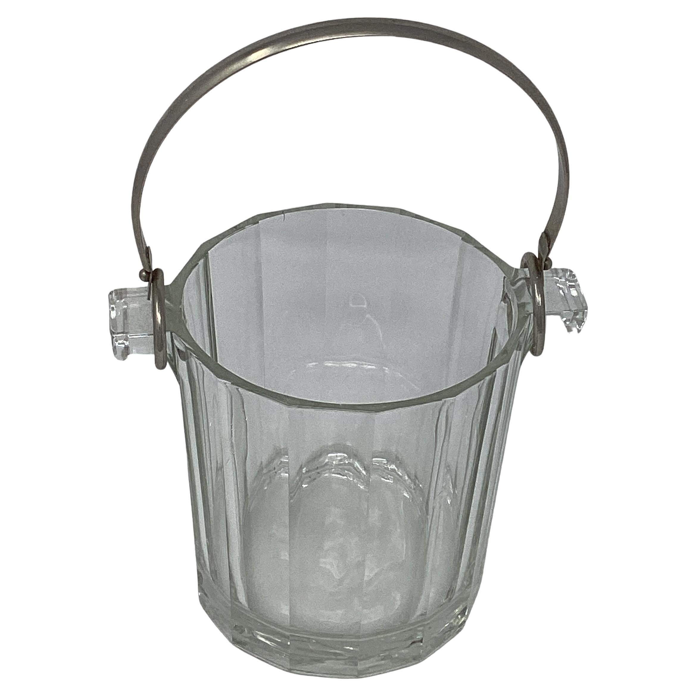 Vintage Italian Glass Ice Bucket 