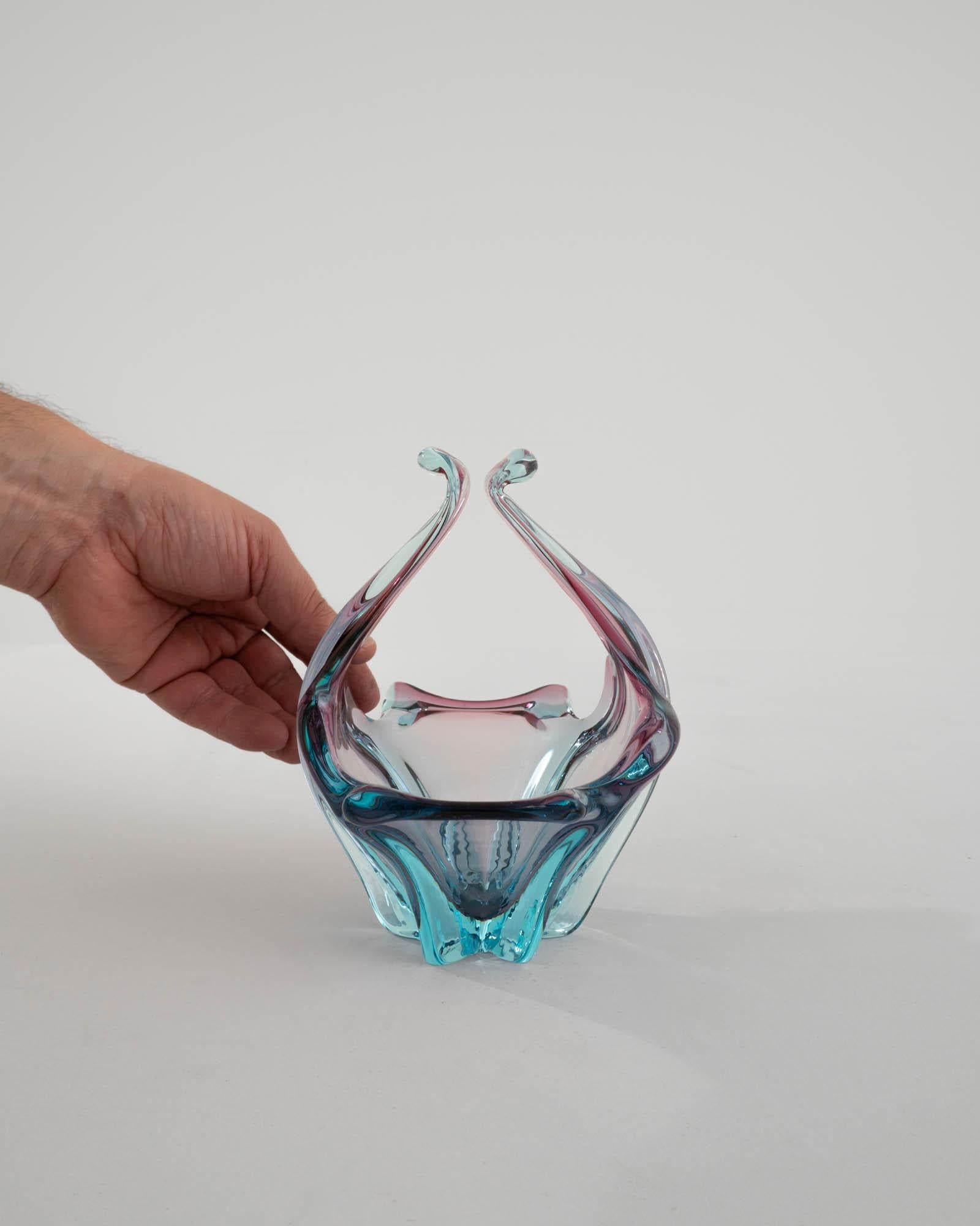 Mid-Century Modern Vintage Italian Glass Plateau en vente