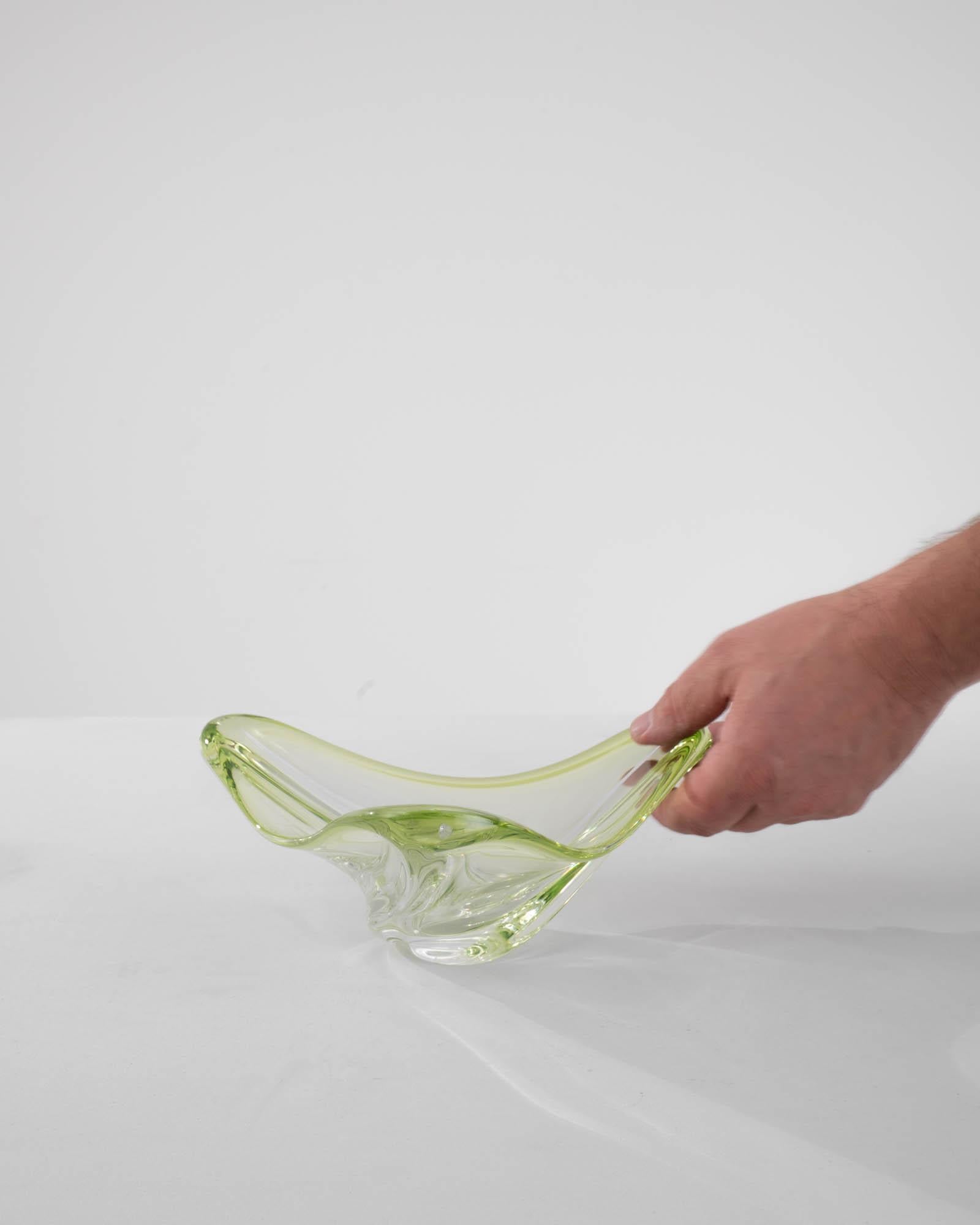 italien Vintage Italian Glass Plateau en vente