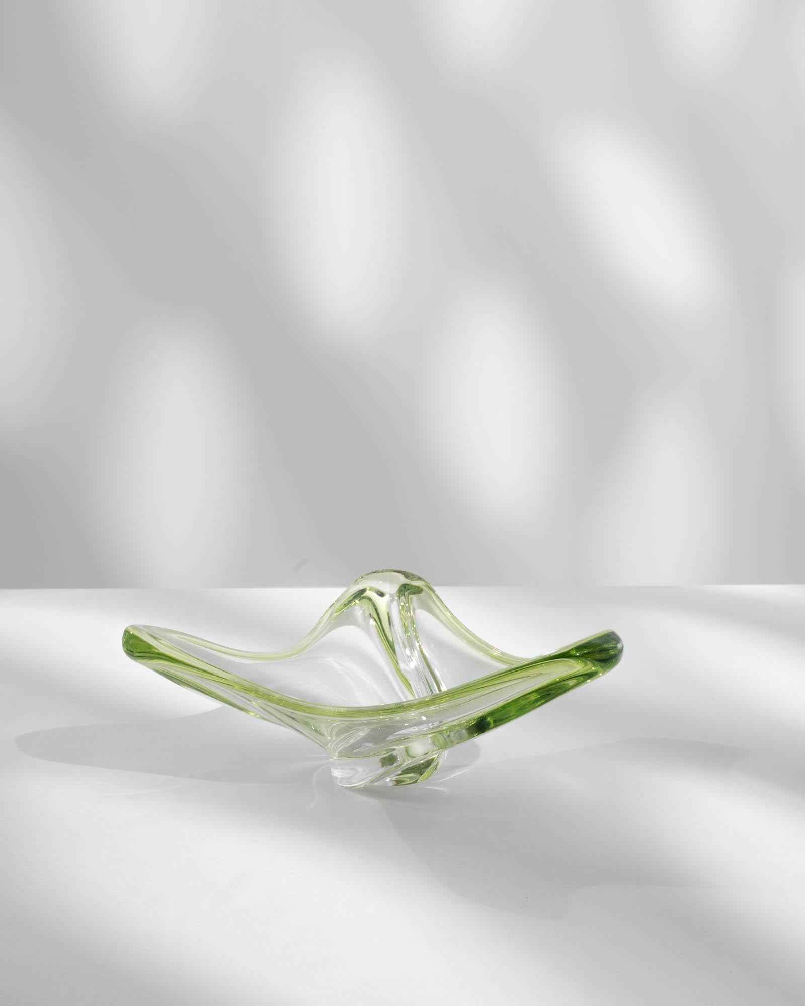 20ième siècle Vintage Italian Glass Plateau en vente