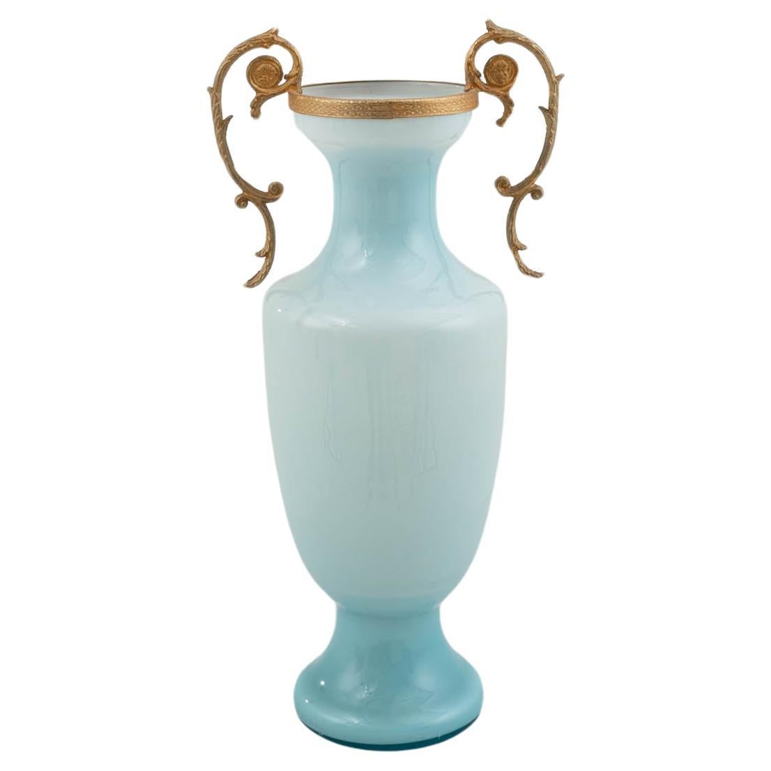 Vintage Italian Glass Vase For Sale