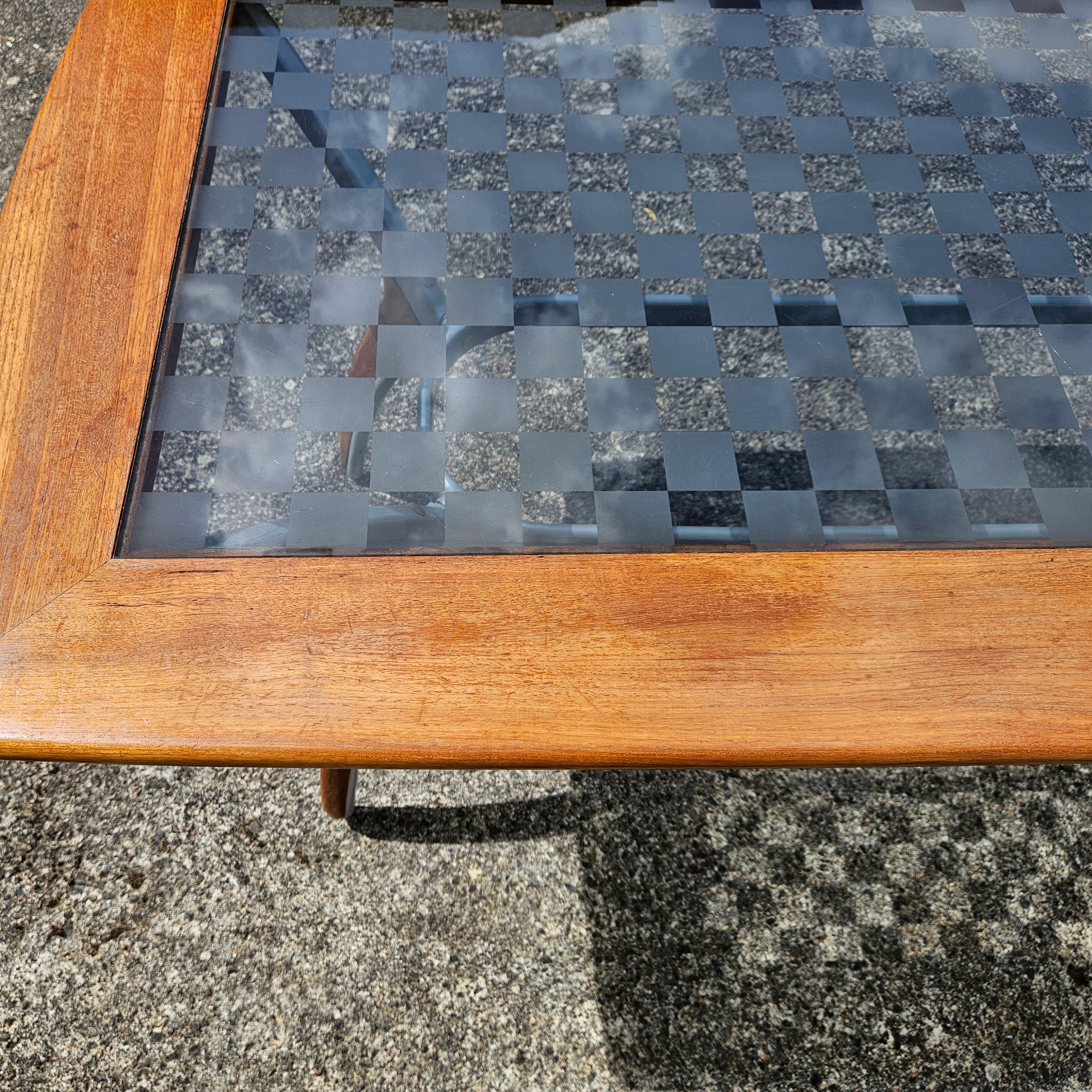 Vintage Italian Glass-Wood and Metal Dining Table - Italian Design Dinner Table For Sale 9