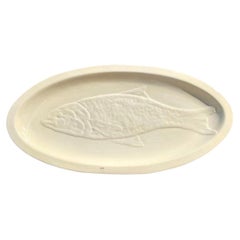 Vintage Italian Glazed Ceramic Fish Tray