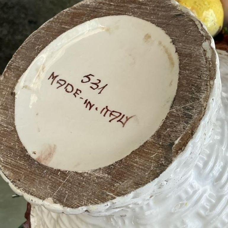 Topiario di limone in ceramica smaltata vintage italiano In condizioni buone in vendita a West Palm Beach, FL