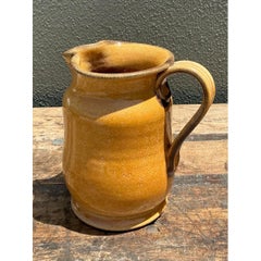 Vintage Italian Glazed Ceramic Pitcher