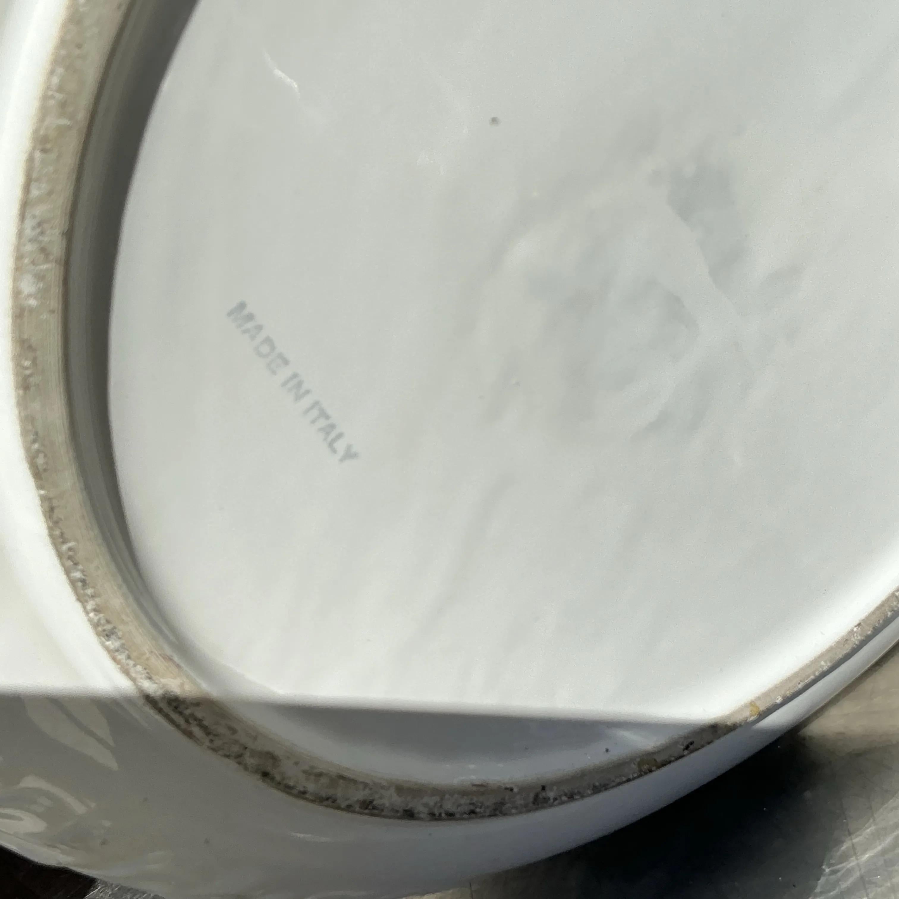 20th Century Vintage Italian Glazed Ceramic Planter For Sale