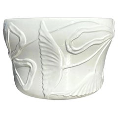 Vintage Italian Glazed Ceramic Planter