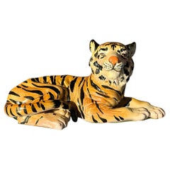 Tigre in ceramica smaltata Vintage By