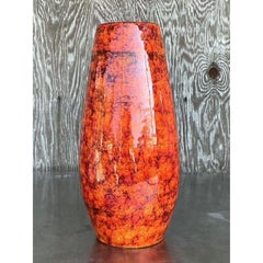 Vintage Italian Glazed Ceramic Vase