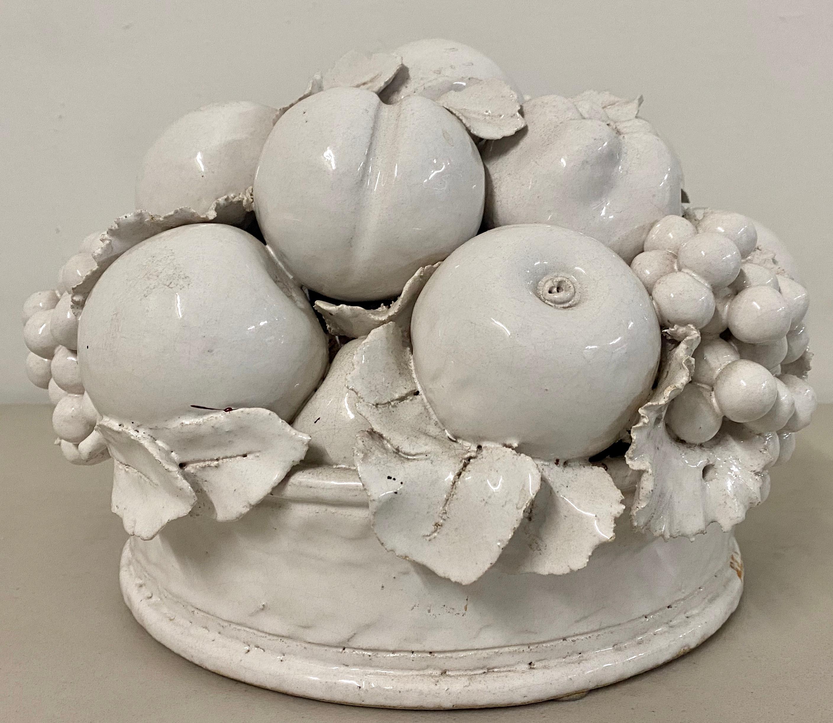 vintage italian ceramic fruit bowl