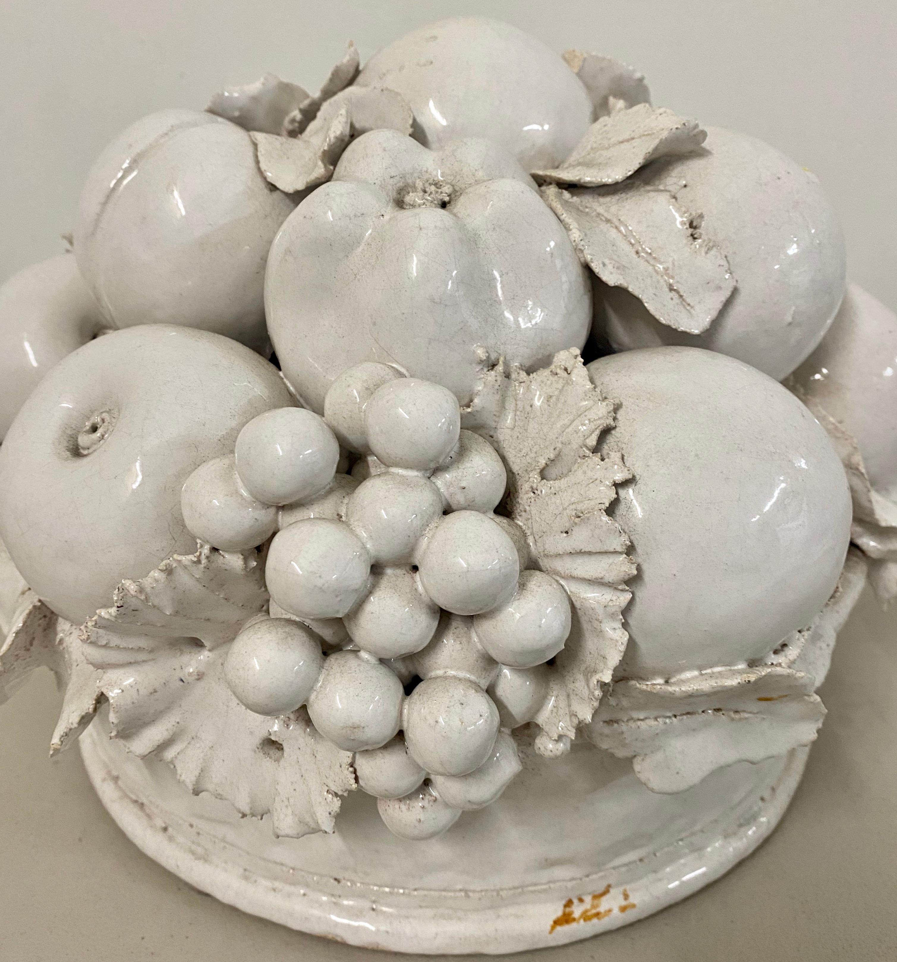 italian ceramic fruit bowl centerpiece