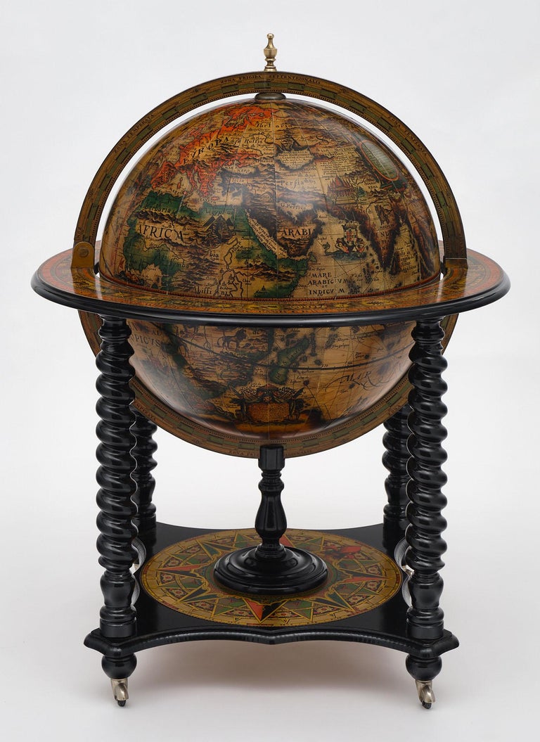 Vintage Italian Globe Bar Cart at 1stDibs italian globe bar vintage