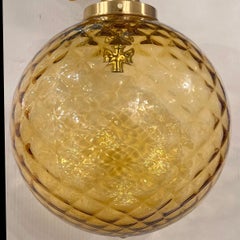 Vintage Italian Globe Light Fixture