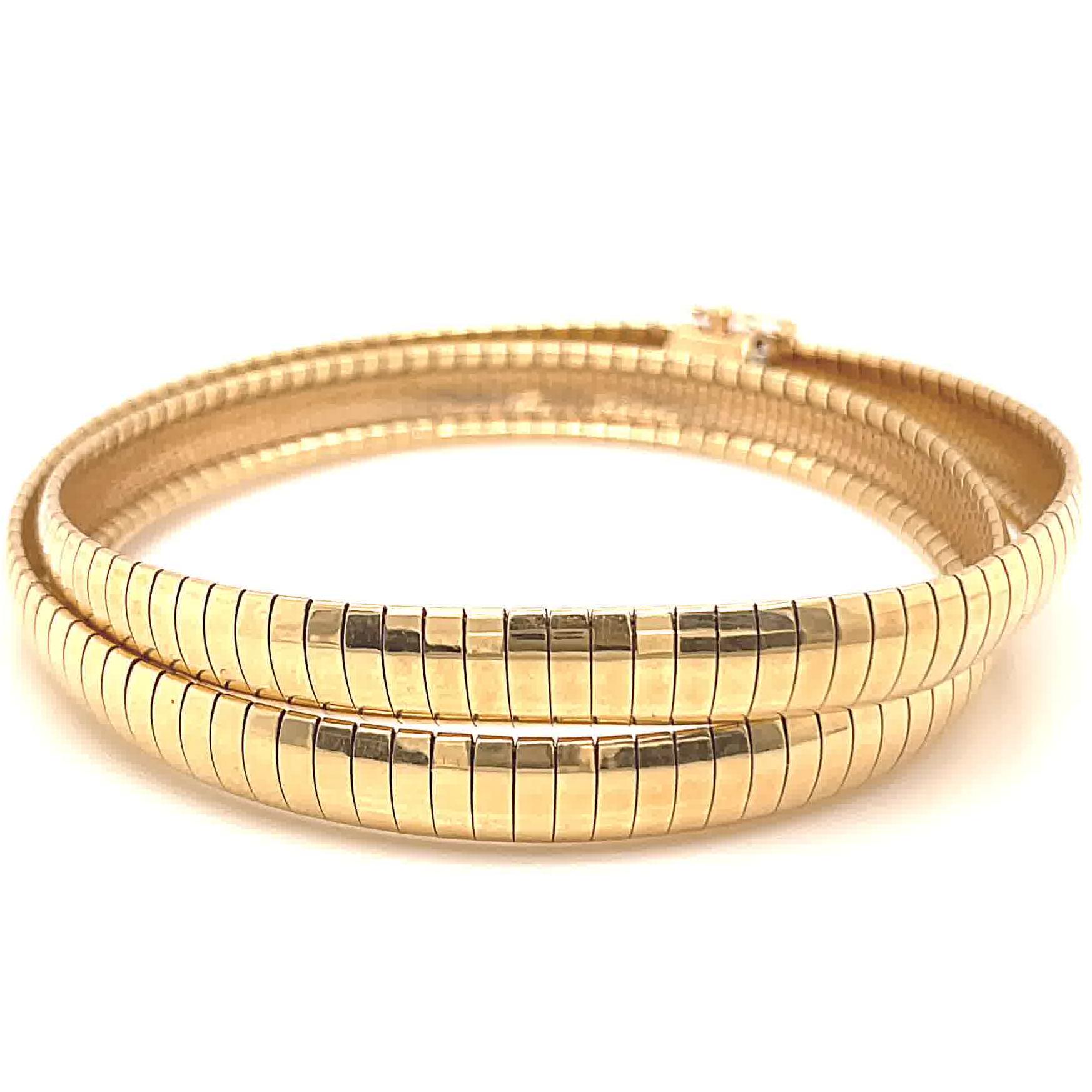Women's or Men's Vintage Italian Gold Collar Necklace