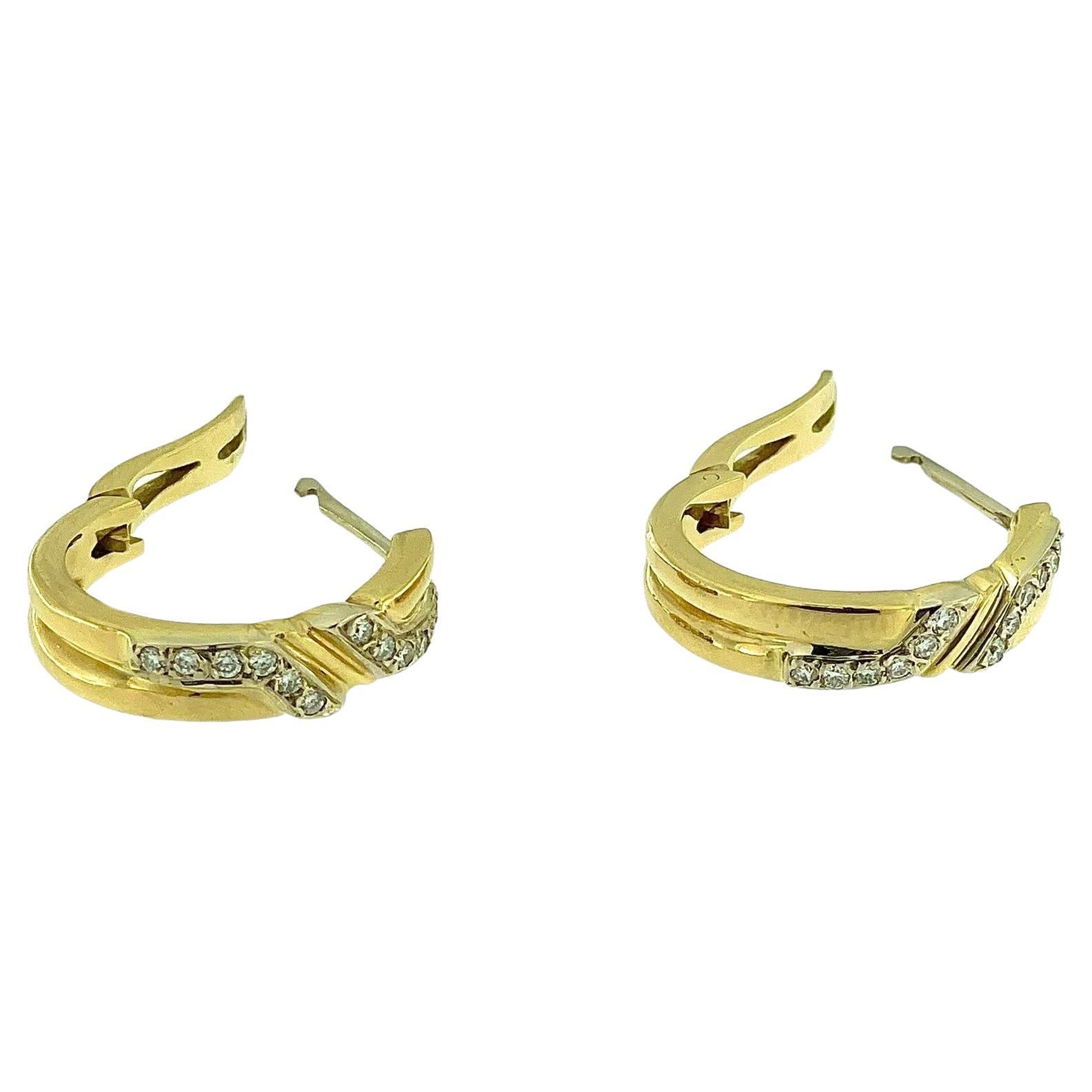 Italian Gold Hoop Earrings - 787 For Sale on 1stDibs | 18k Italian Gold Hoop Earrings - 787 For Sale on 1stDibs | 18k