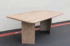 Vintage Italian Granite Dining Table, 1980s