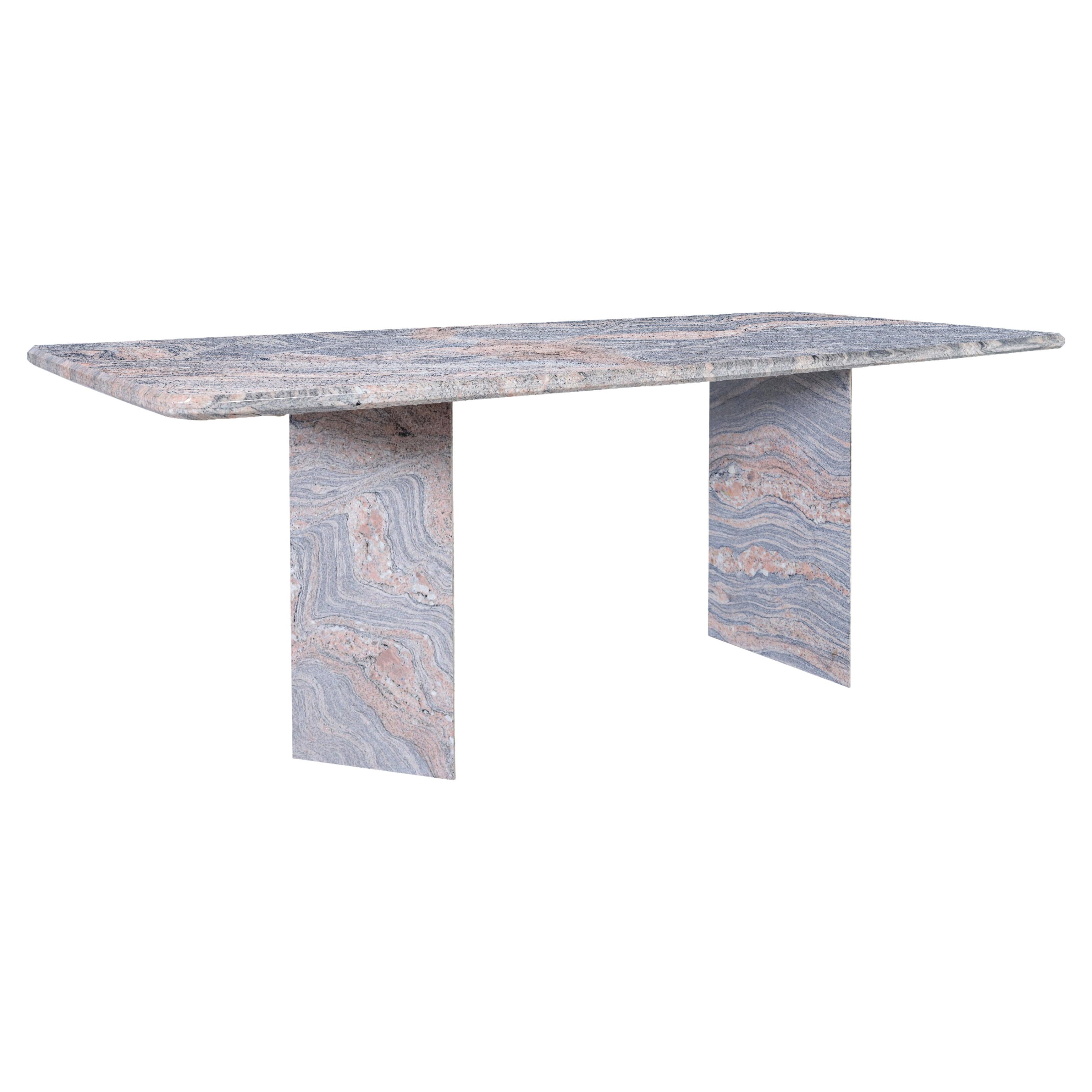 Vintage Italian Granite Dining Table For Sale at 1stDibs
