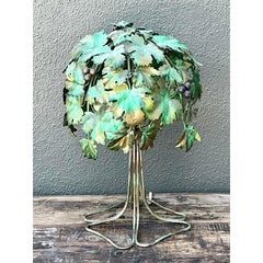 Vintage Italian Grape Leaf Table Lamp