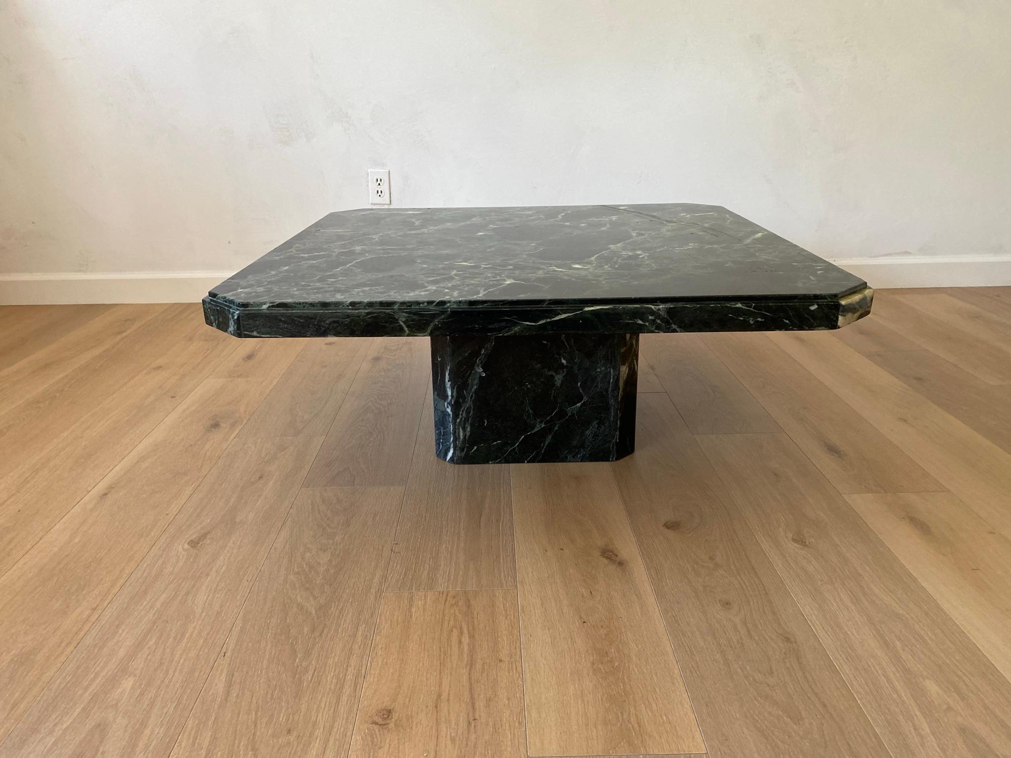 Stunning Italian marble coffee table. 