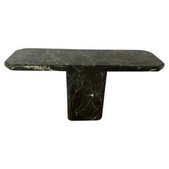 Vintage Italian Green Marble Console