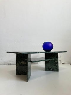 Vintage Italian Green Terrazzo Marble Coffee Table, Italy, 1970s 1980s