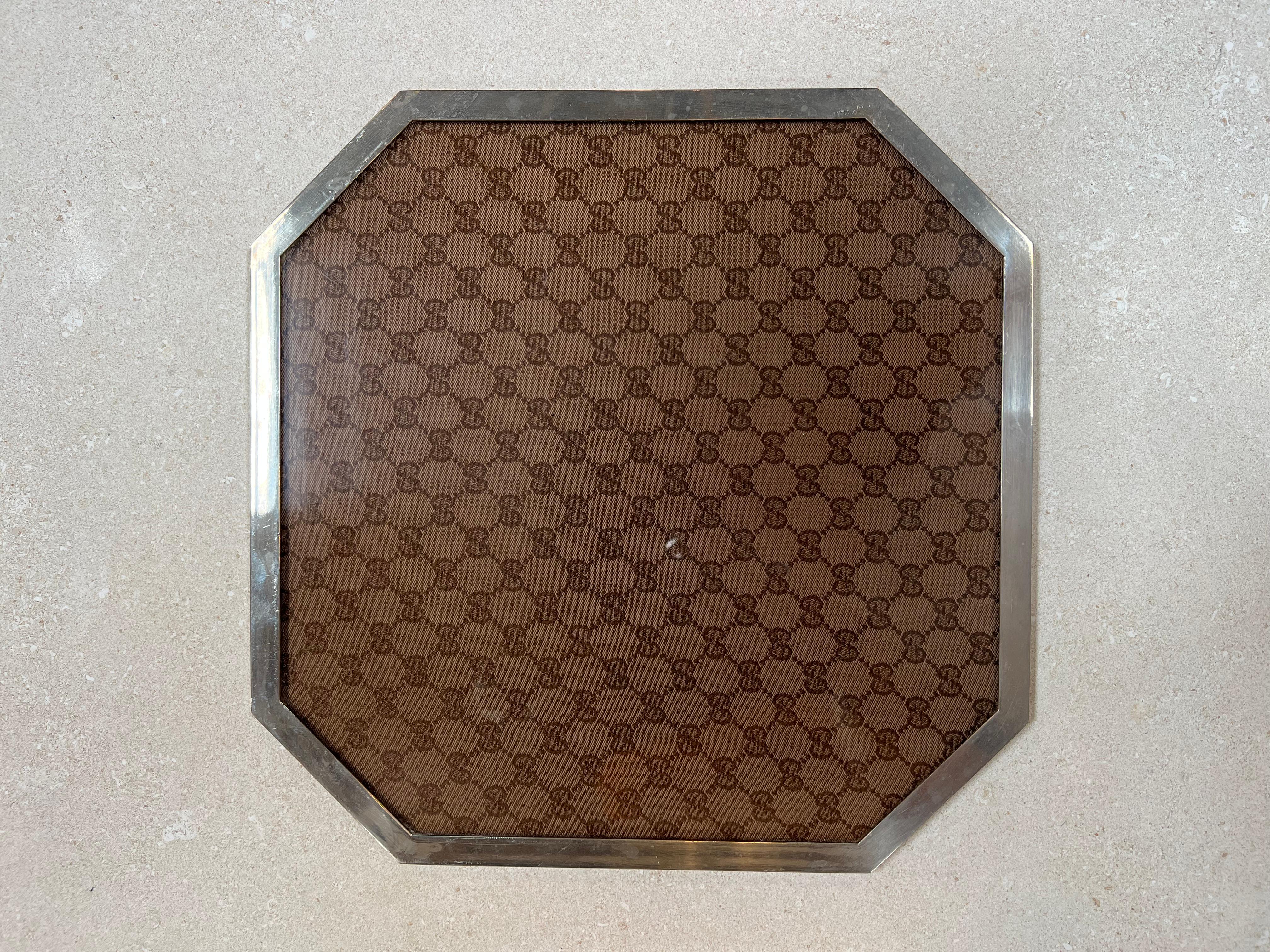 Vintage Italian Gucci Tray 1980s In Good Condition For Sale In Los Angeles, CA