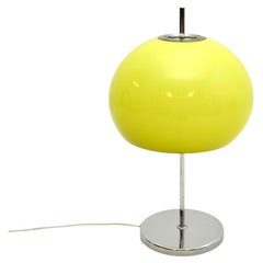Vintage Italian Lamp a fungo cromato in stile Guzzini