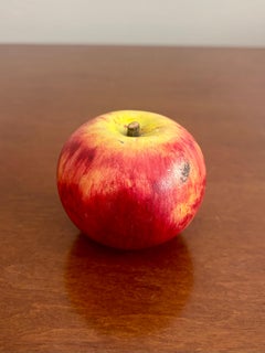 Vintage Italian Hand Carved Alabaster Apple