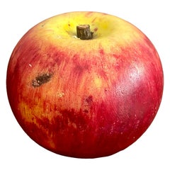 Vintage Italian Hand Carved Alabaster Apple