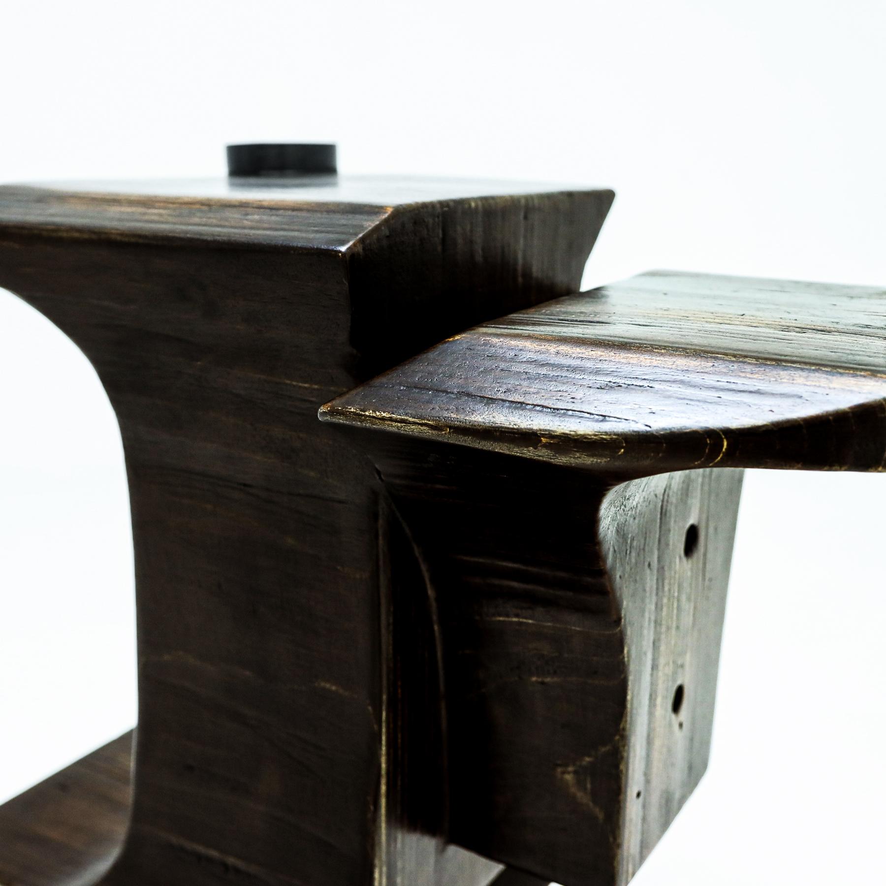 Brutalist dining table by Nerone Giovanni Ceccarelli co-founder Gruppo NP2 For Sale 8