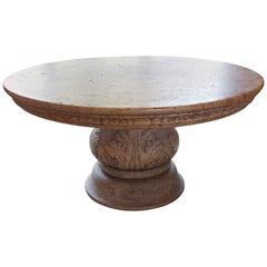 Vintage Italian Hand-Carved Marble Table