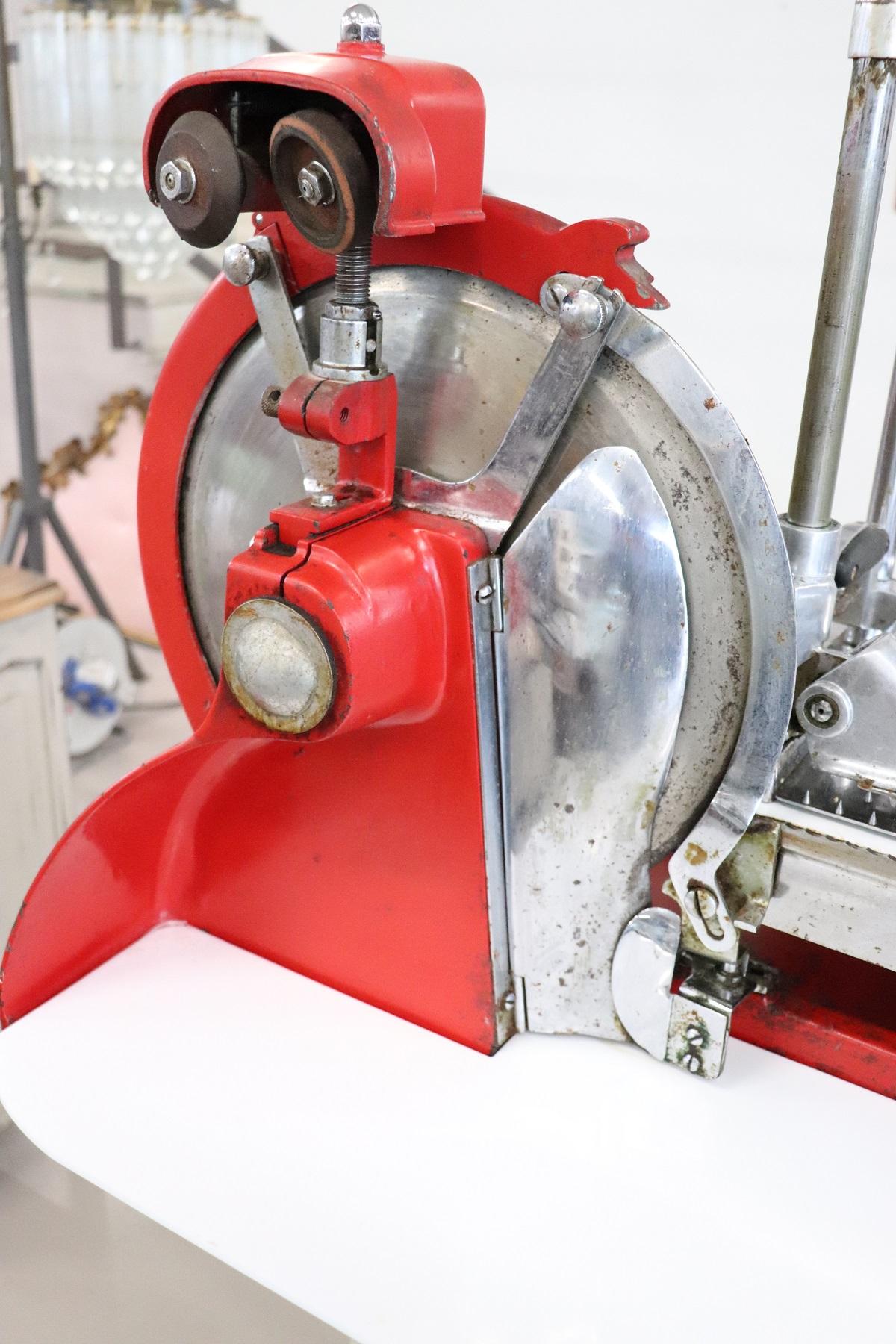 italian hand crank meat slicer